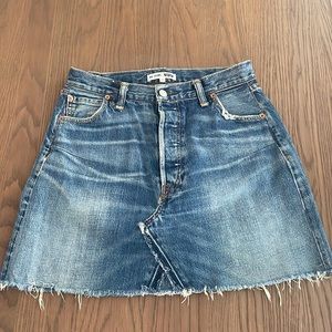 Re/done Jean mini skirt sz 28